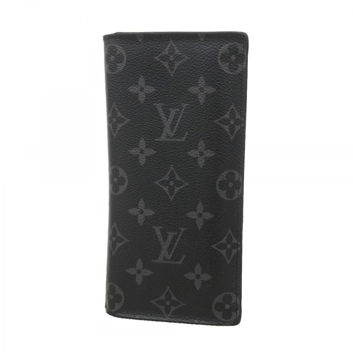 Louis Vuitton Wallet Monogram Eclipse Portefeuille Brazza Black