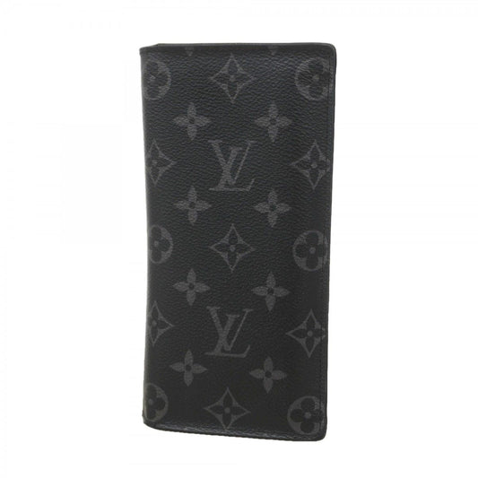 Louis Vuitton Wallet Monogram Eclipse Portefeuille Brazza Black