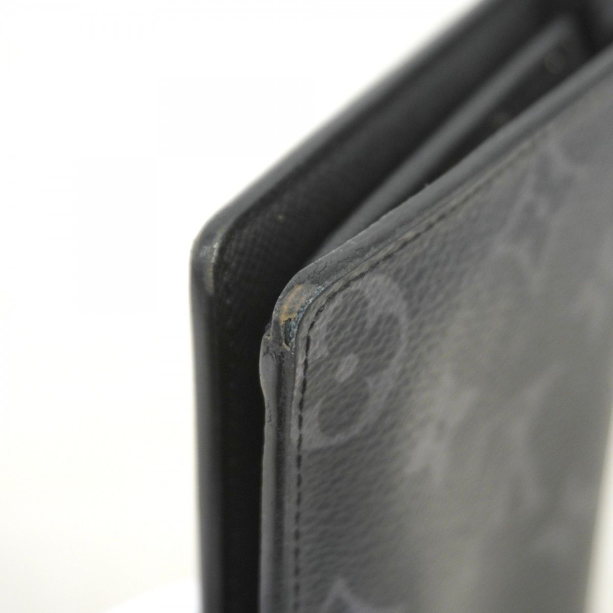 Louis Vuitton Wallet Monogram Eclipse Portefeuille Brazza Black — view 6