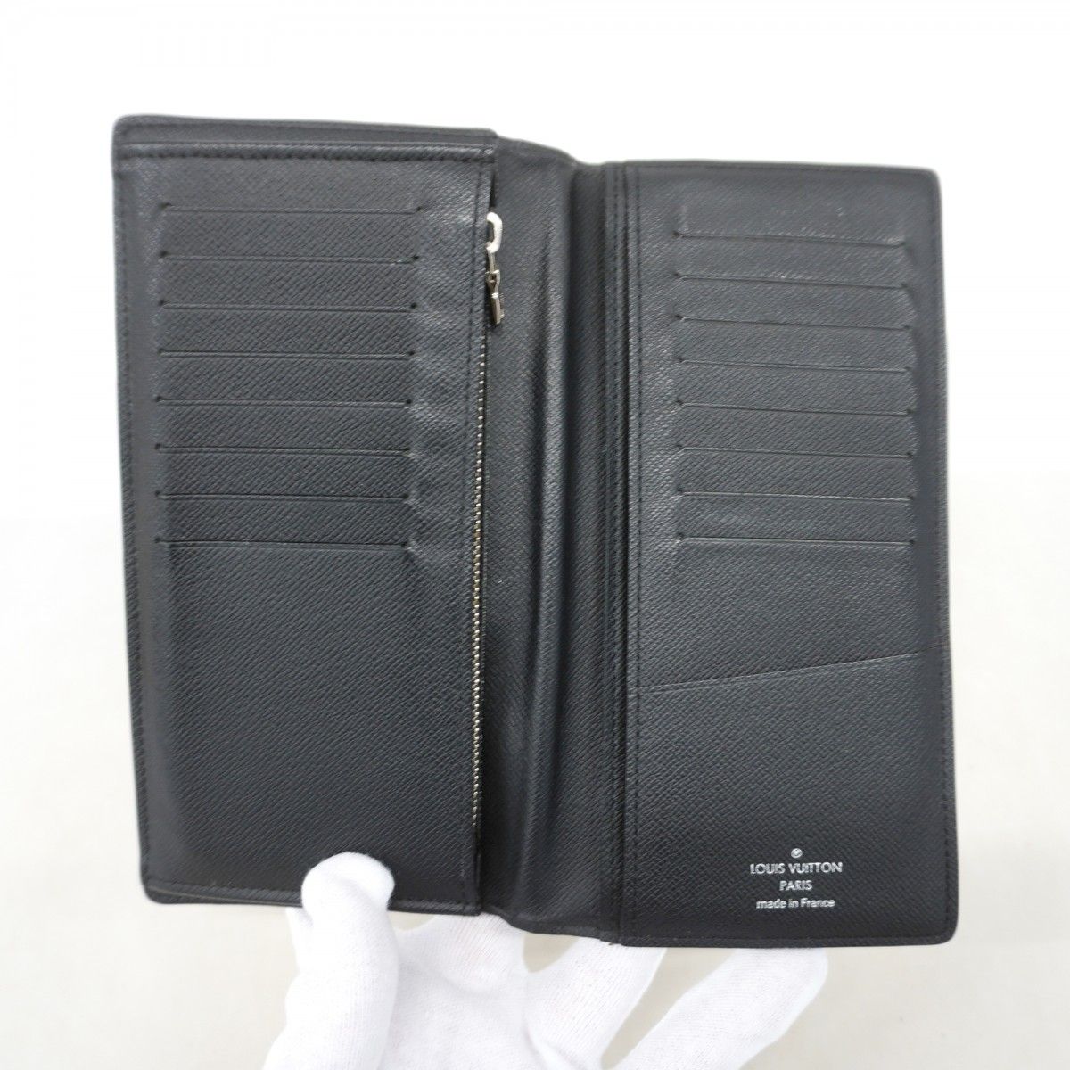 Louis Vuitton Wallet Monogram Eclipse Portefeuille Brazza Black — view 4