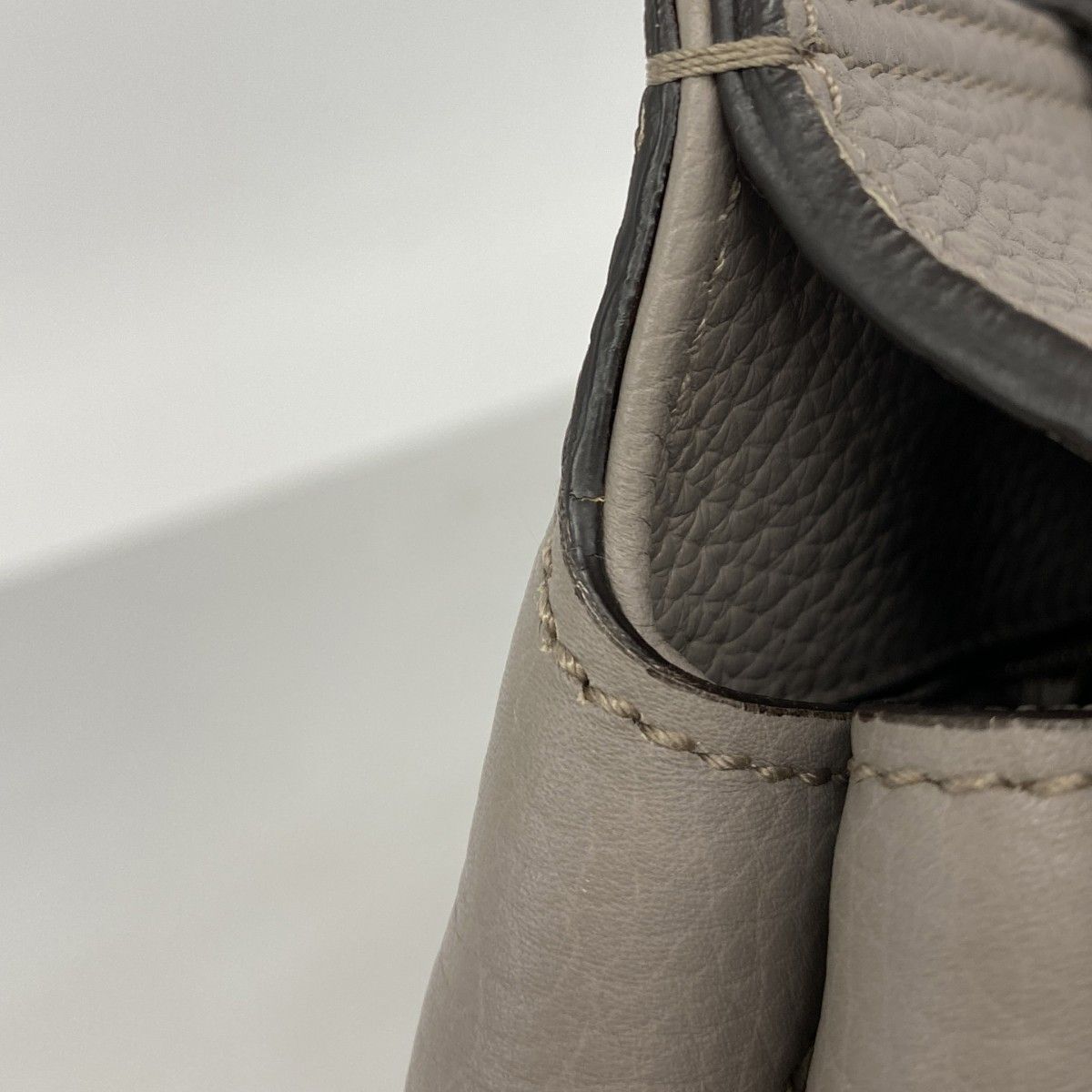 Gucci Handbag Bamboo Leather Gray Silver 2-Way Bag — view 7