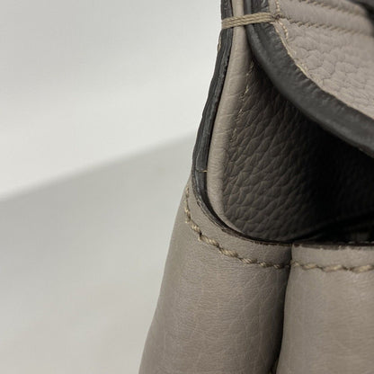 Gucci Handbag Bamboo Leather Gray Silver 2-Way Bag — view 7