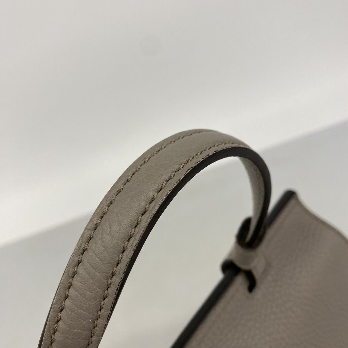 Gucci Handbag Bamboo Leather Gray Silver 2-Way Bag — view 8