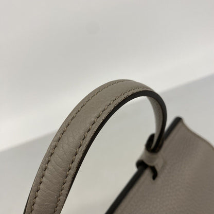 Gucci Handbag Bamboo Leather Gray Silver 2-Way Bag — view 8