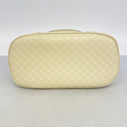 Gucci Handbag Micro Guccissima Leather White Champagne Gold 2-Way Bag — view 3