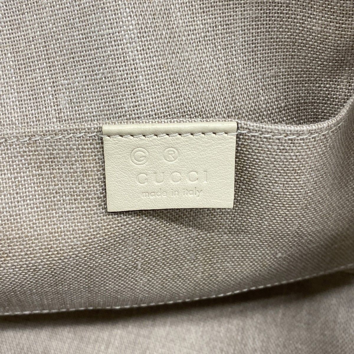 Gucci Handbag Micro Guccissima Leather White Champagne Gold 2-Way Bag — view 5