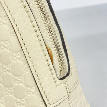 Gucci Handbag Micro Guccissima Leather White Champagne Gold 2-Way Bag — view 6
