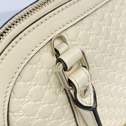 Gucci Handbag Micro Guccissima Leather White Champagne Gold 2-Way Bag — view 7