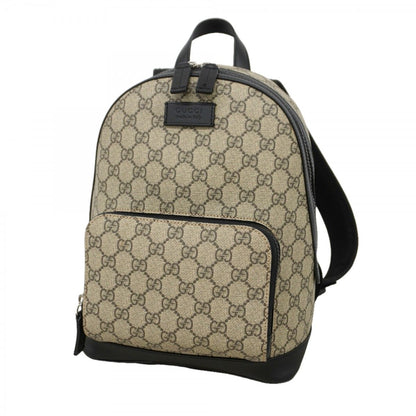 Gucci Backpack GG Supreme Brown Silver