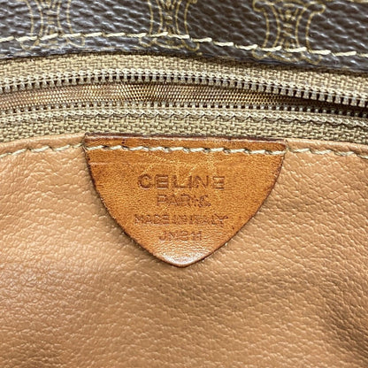 Celine Shoulder Bag Macadam Brown Gold — view 5