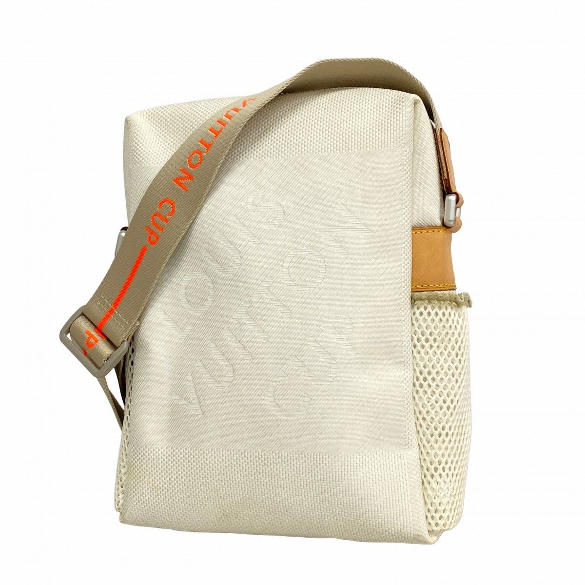 Louis Vuitton Shoulder Bag Damier Jean Cup Weatherly White
