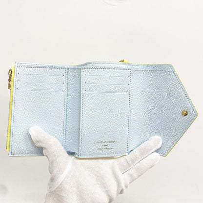 Louis Vuitton Trifold Wallet Monogram Empreinte Portefeuille Victorine Citrus — view 4