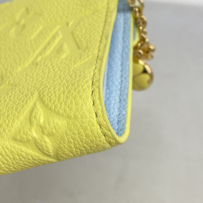 Louis Vuitton Trifold Wallet Monogram Empreinte Portefeuille Victorine Citrus — view 3