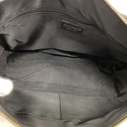 Chanel Shoulder Bag Choco Bar Lambskin Black Gold — view 4