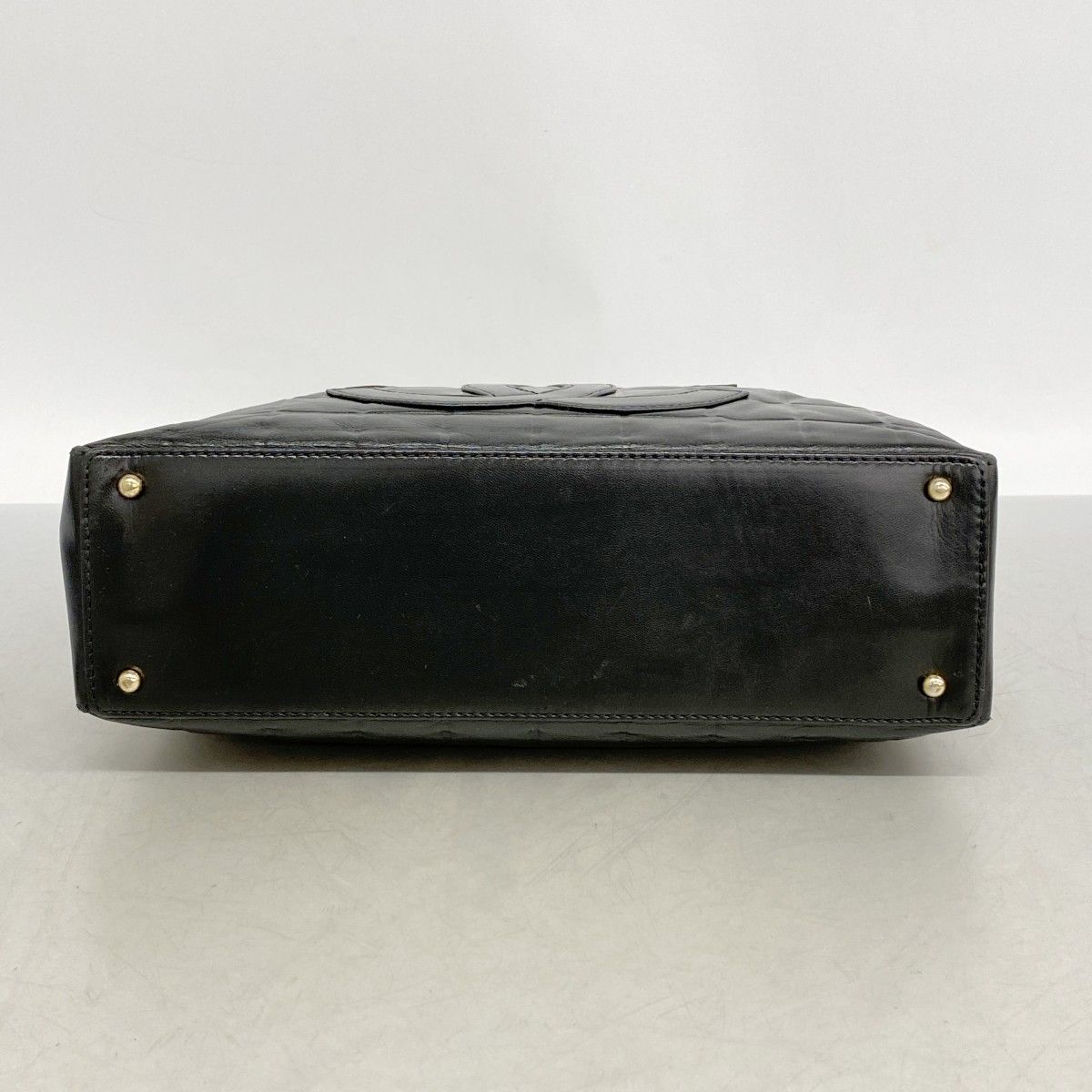 Chanel Shoulder Bag Choco Bar Lambskin Black Gold — view 3