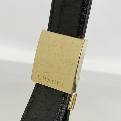 Chanel Shoulder Bag Choco Bar Lambskin Black Gold — view 9