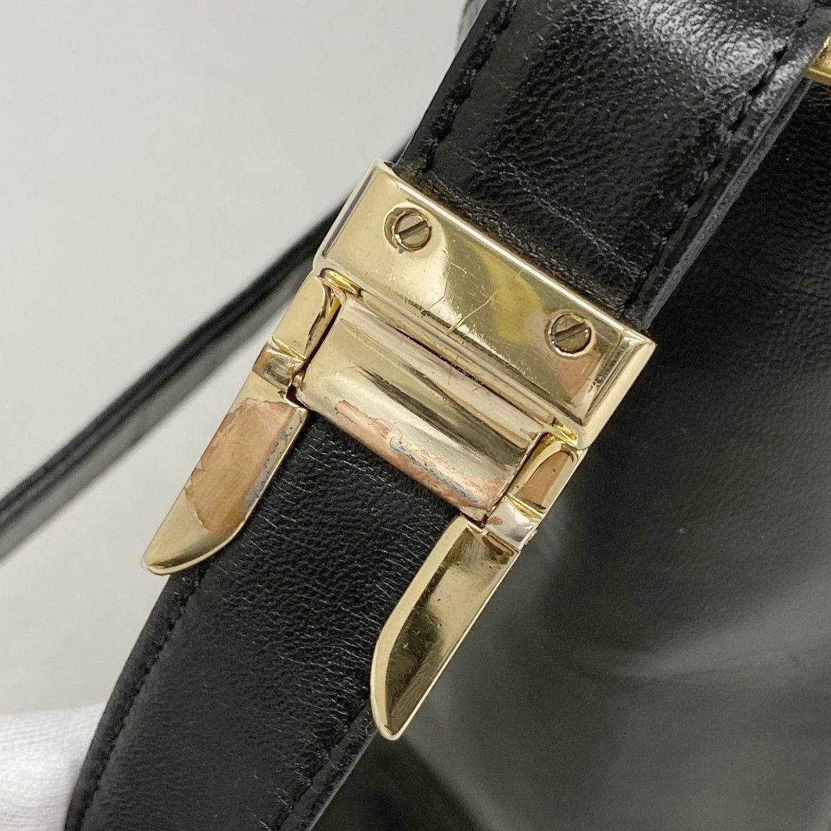 Chanel Shoulder Bag Choco Bar Lambskin Black Gold — view 8