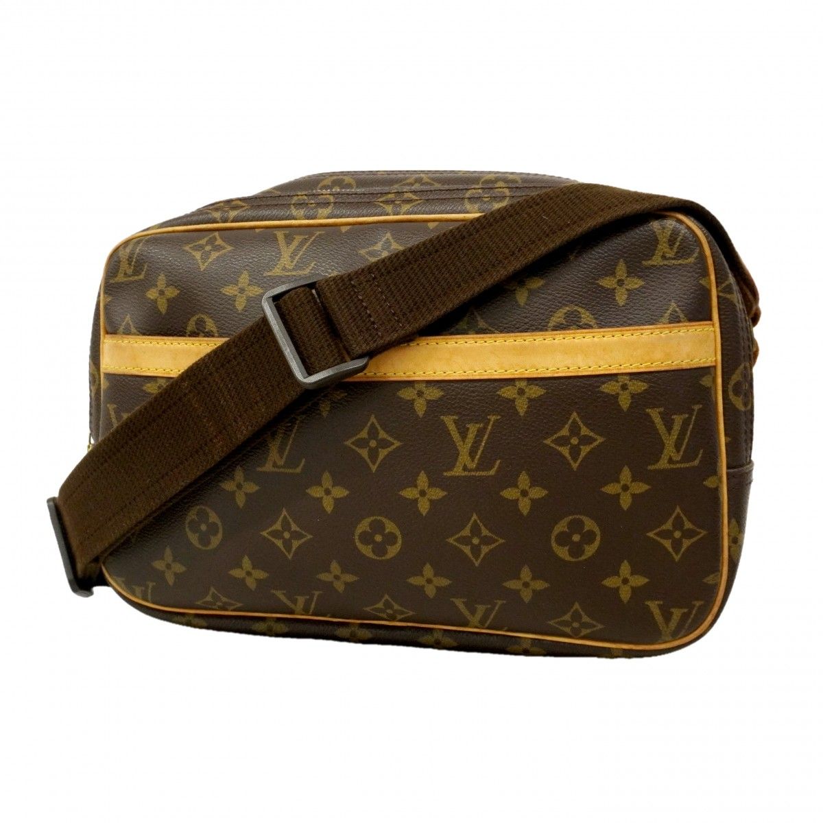 Louis Vuitton Shoulder Bag Monogram Reporter PM Brown
