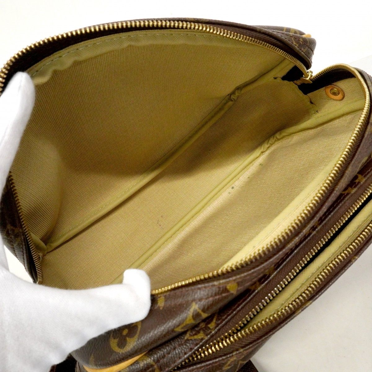 Louis Vuitton Shoulder Bag Monogram Reporter PM Brown — view 4
