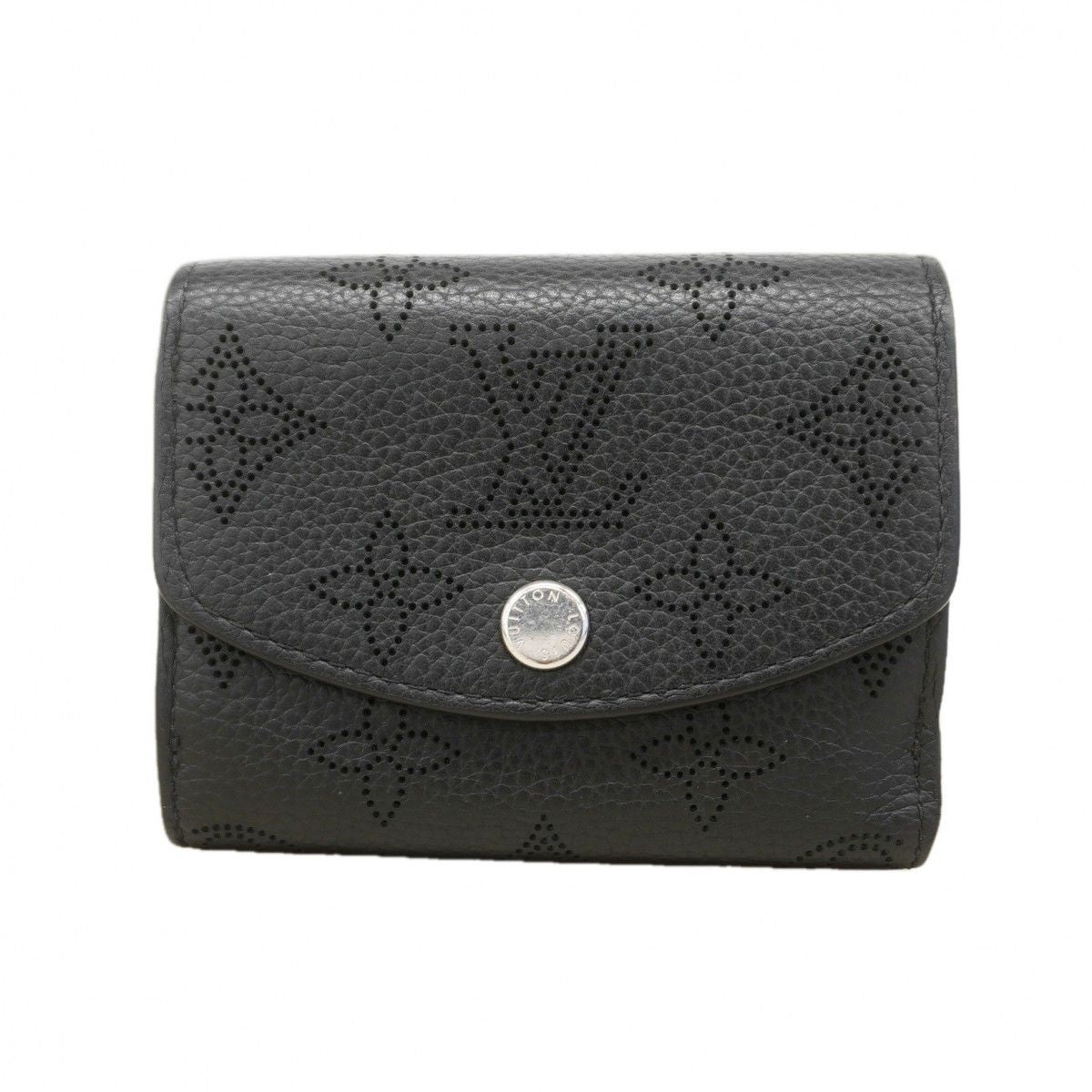 Louis Vuitton Trifold Wallet Mahina Portefeuille Iris XS Noir