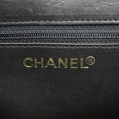Chanel Chain Tote Quilted Caviar Leather Black Gold — view 5