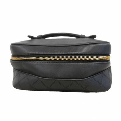 Chanel Vanity Bag Bicolor Lambskin Black Gold
