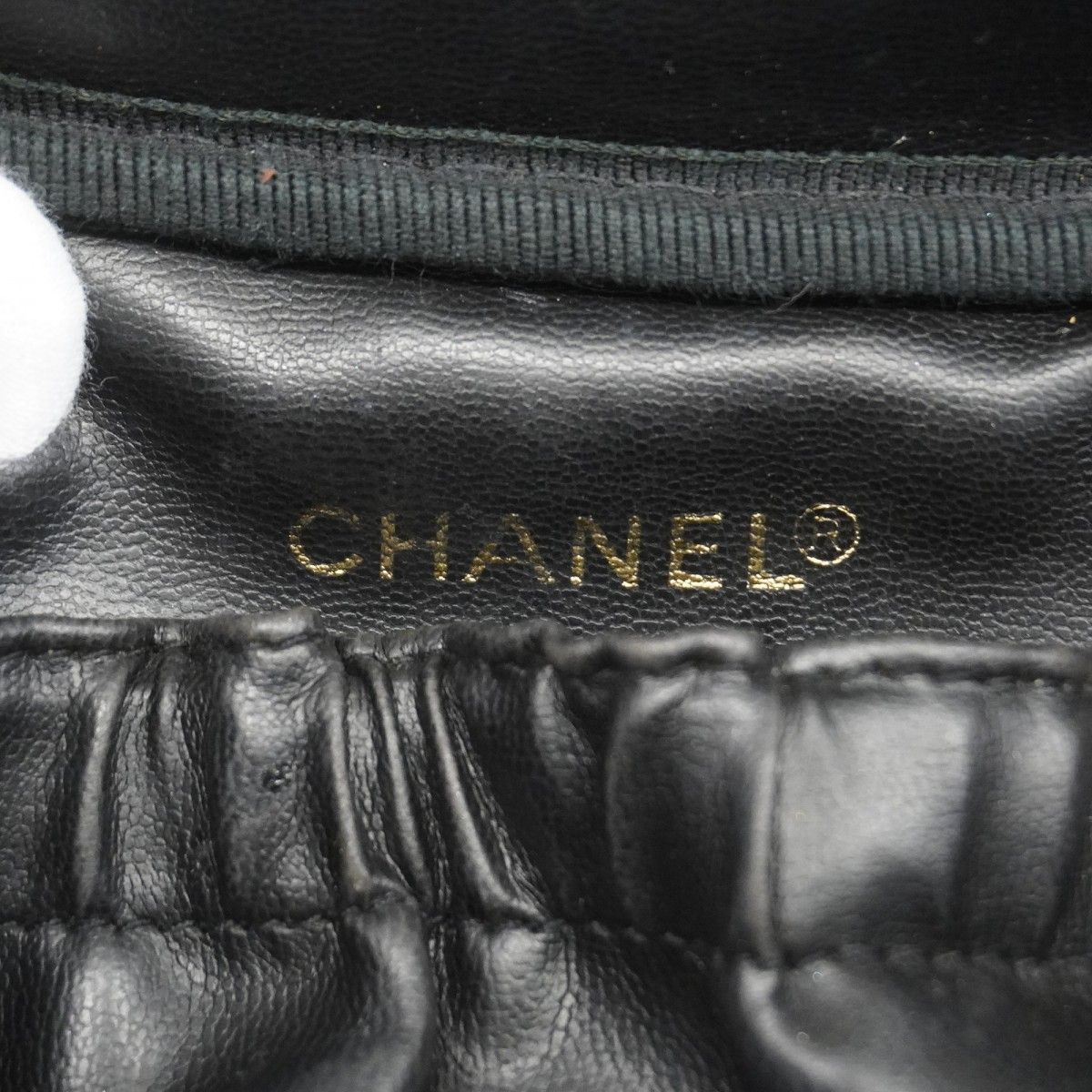 Chanel Vanity Bag Bicolor Lambskin Black Gold — view 5
