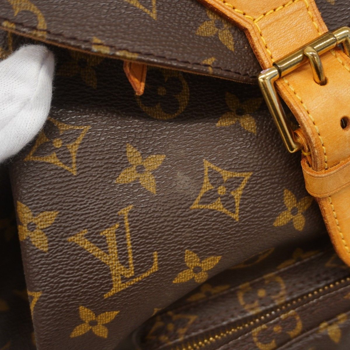 Louis Vuitton Backpack Monogram Montsouris GM Brown — view 9