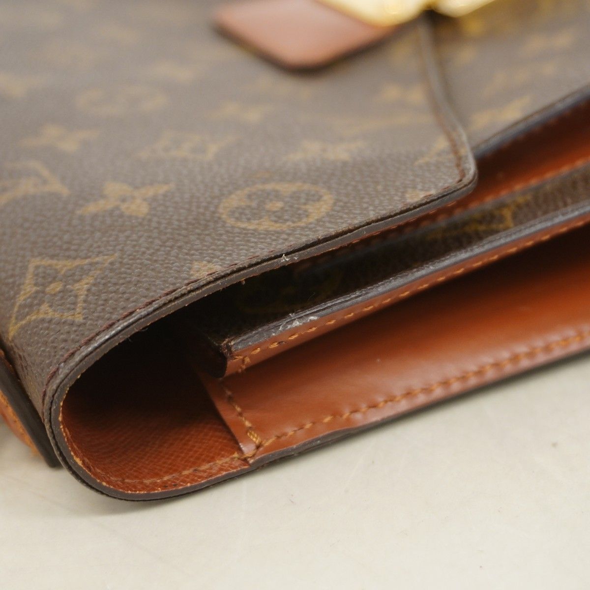 Louis Vuitton Handbag Monogram Monceau 28 Brown — view 9