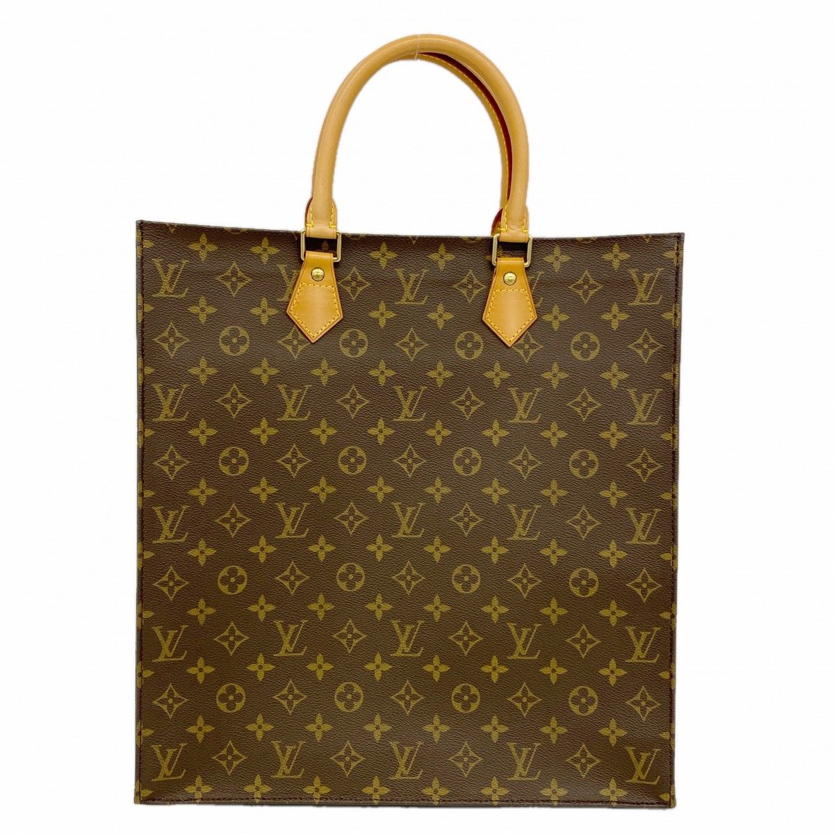 Louis Vuitton Tote Monogram Sac Plat Brown