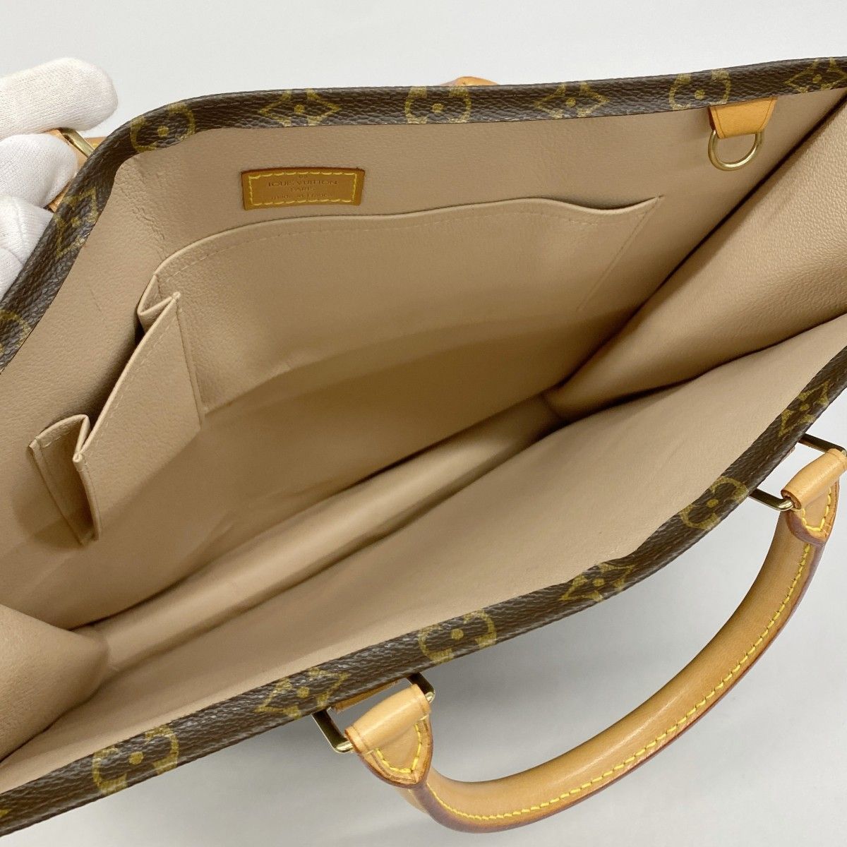 Louis Vuitton Tote Monogram Sac Plat Brown — view 4