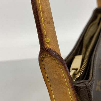 Louis Vuitton Shoulder Bag Monogram Looping MM Brown — view 6