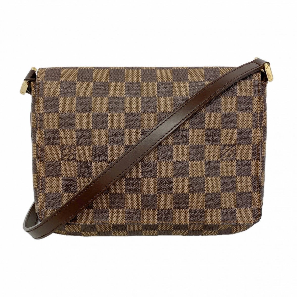 Louis Vuitton Shoulder Bag Damier Musette Tango Long Strap Ebene