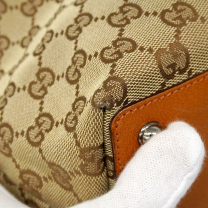 Gucci Tote GG Canvas Brown Silver — view 6