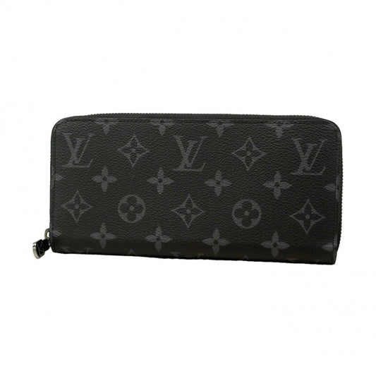 Louis Vuitton Wallet Monogram Eclipse Zippy Horizontal Black