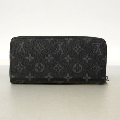 Louis Vuitton Wallet Monogram Eclipse Zippy Horizontal Black — view 8
