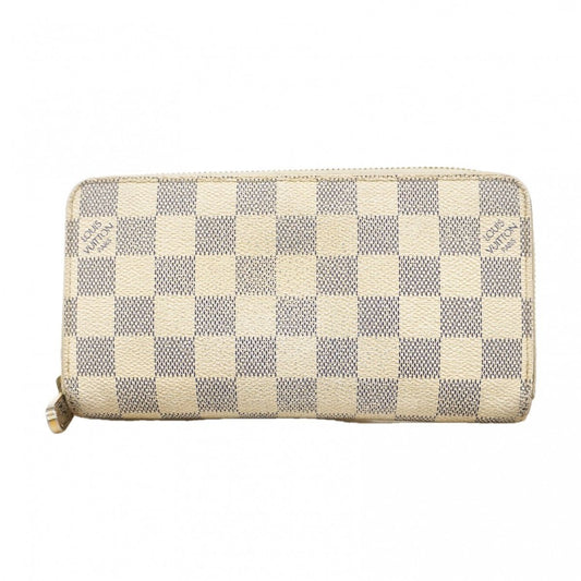 Louis Vuitton Wallet Damier Azur Zippy White