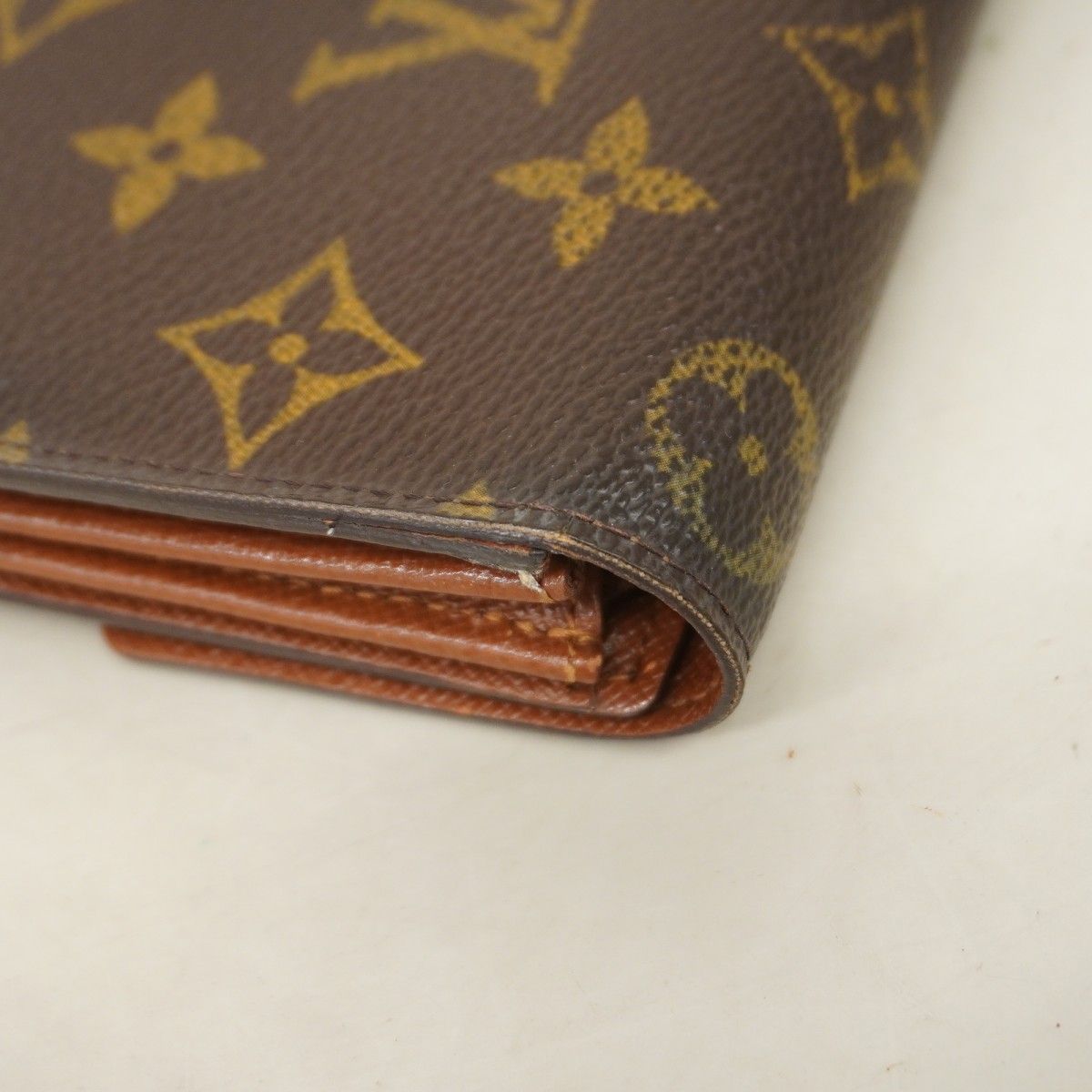 Louis Vuitton Wallet Monogram Pochette Porte-Monnaie Cles Brown — view 6