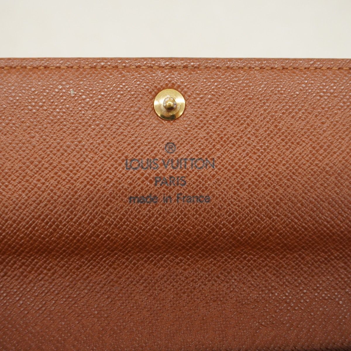 Louis Vuitton Wallet Monogram Pochette Porte-Monnaie Cles Brown — view 4