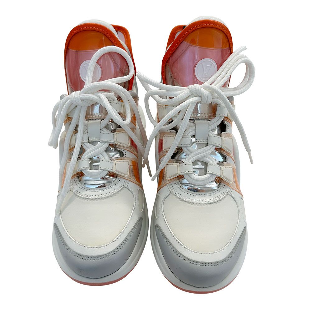 Louis Vuitton Sneakers Leather Acryte Orange 36 Cool — view 2