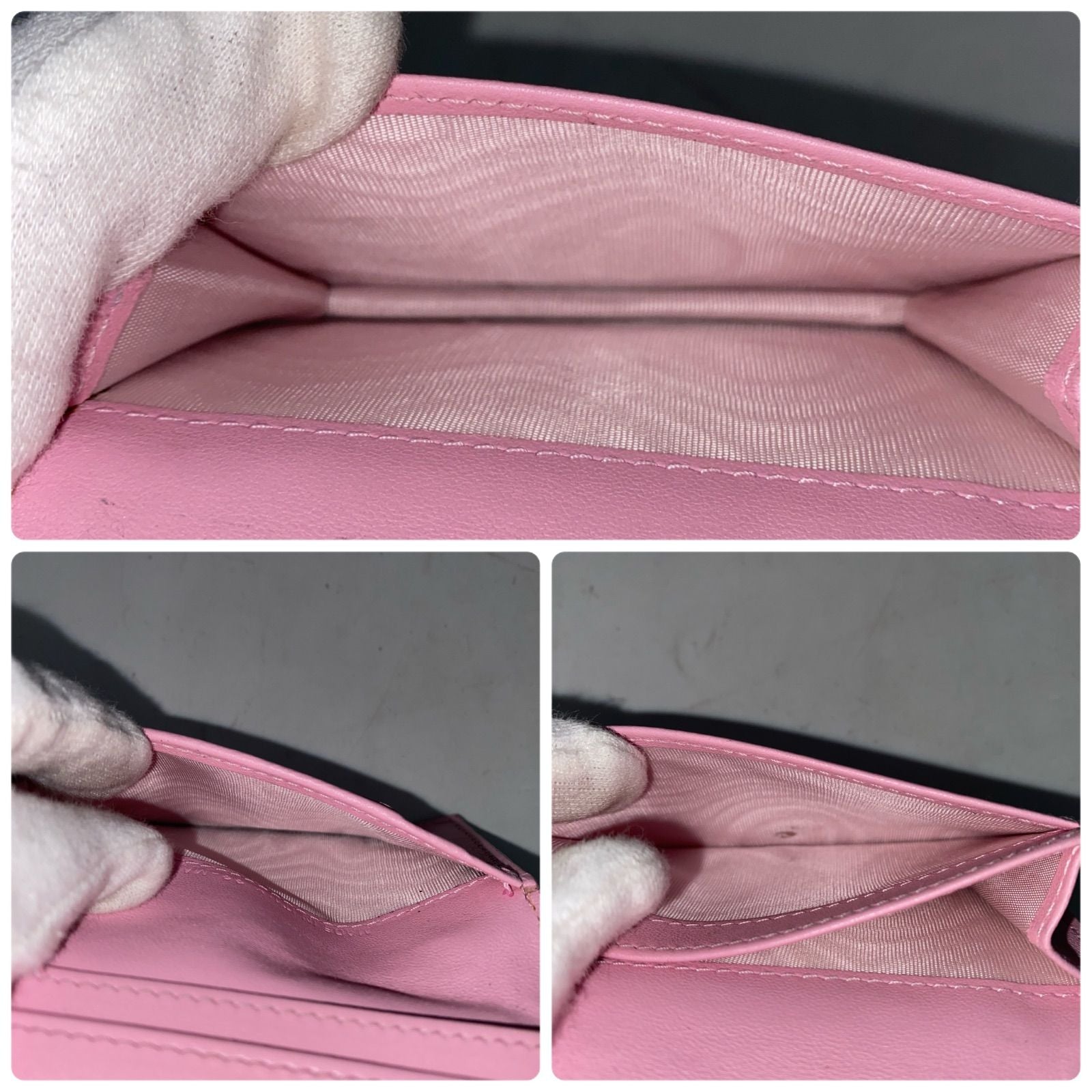 Dior Era Cannage Card Billfold Compact Wallet — view 6