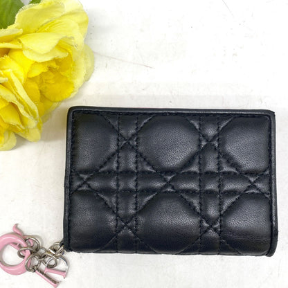 Dior Era Cannage Card Billfold Compact Wallet — view 2