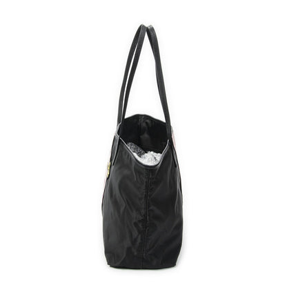 Prada Rica Trompe Rouille Tote Black Nylon Canvas — view 3