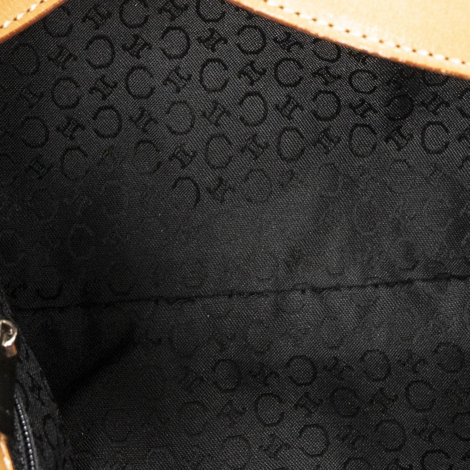 Celine Flap Shoulder Bag Black Brown Macadam Suede Leather — view 9