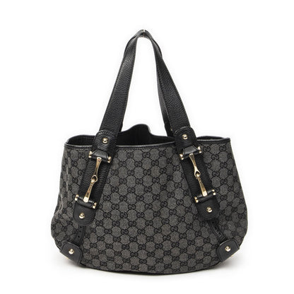 Gucci Paloma Tote Black GG Denim Canvas — view 5