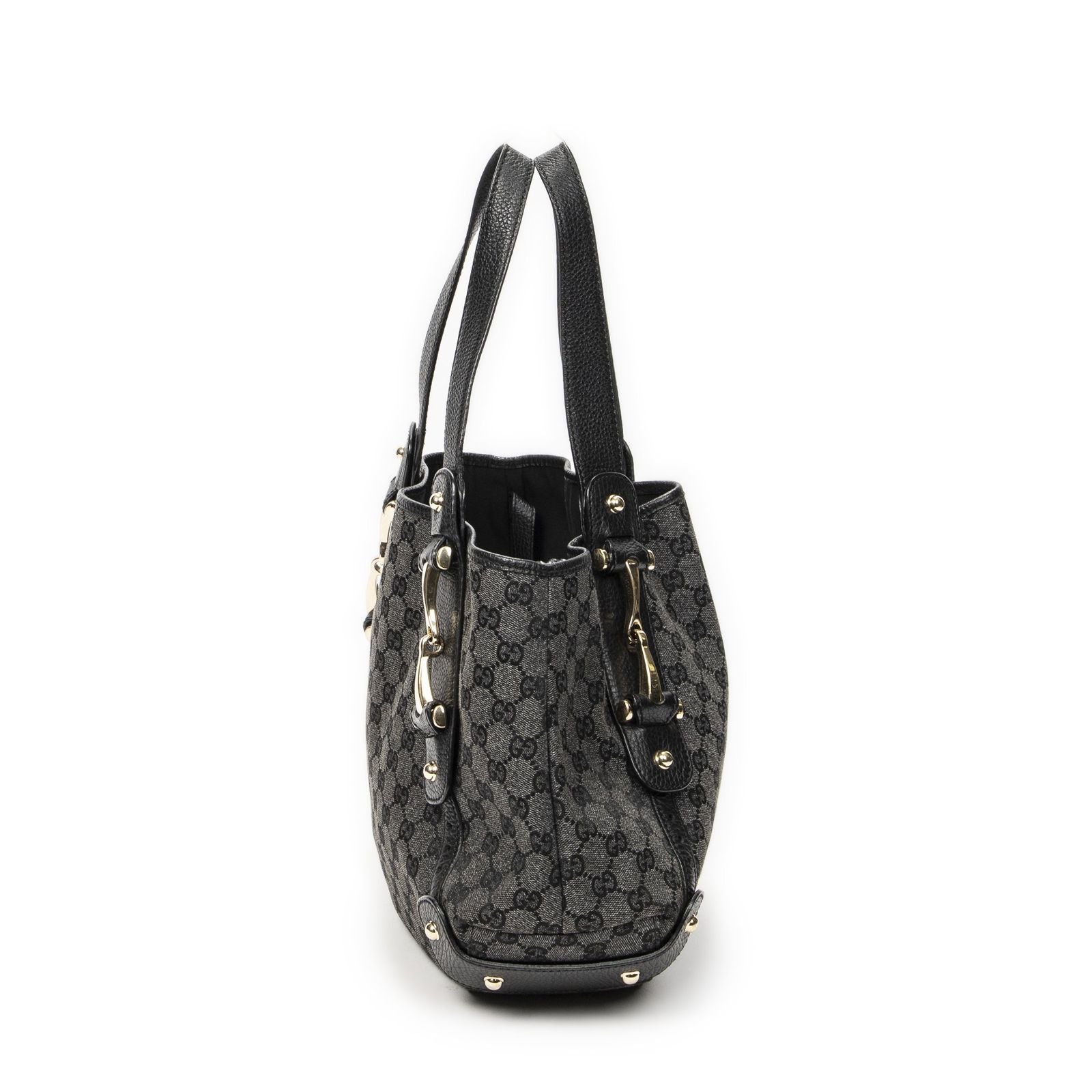 Gucci Paloma Tote Black GG Denim Canvas — view 4