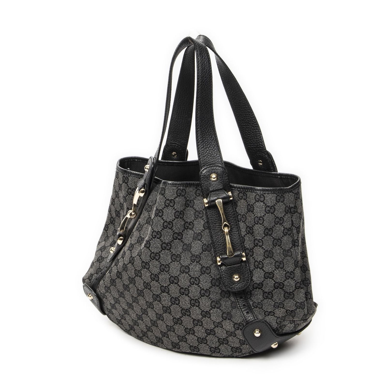 Gucci Paloma Tote Black GG Denim Canvas — view 2