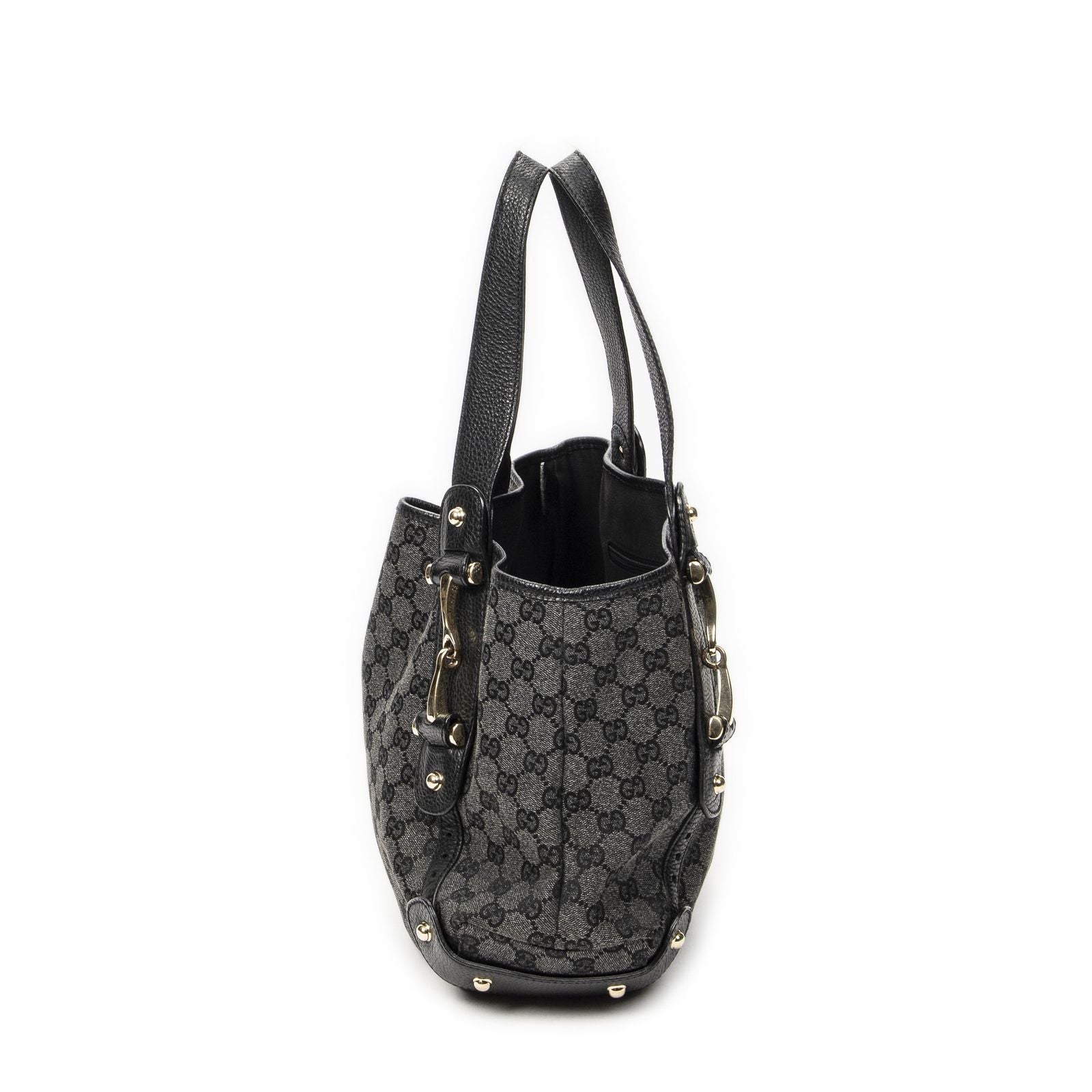 Gucci Paloma Tote Black GG Denim Canvas — view 3