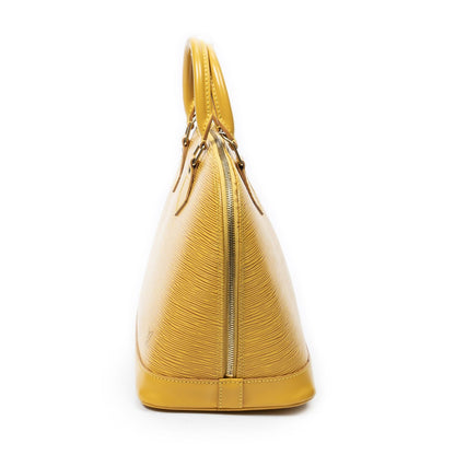 Louis Vuitton Alma Yellow Epi Handbag — view 3