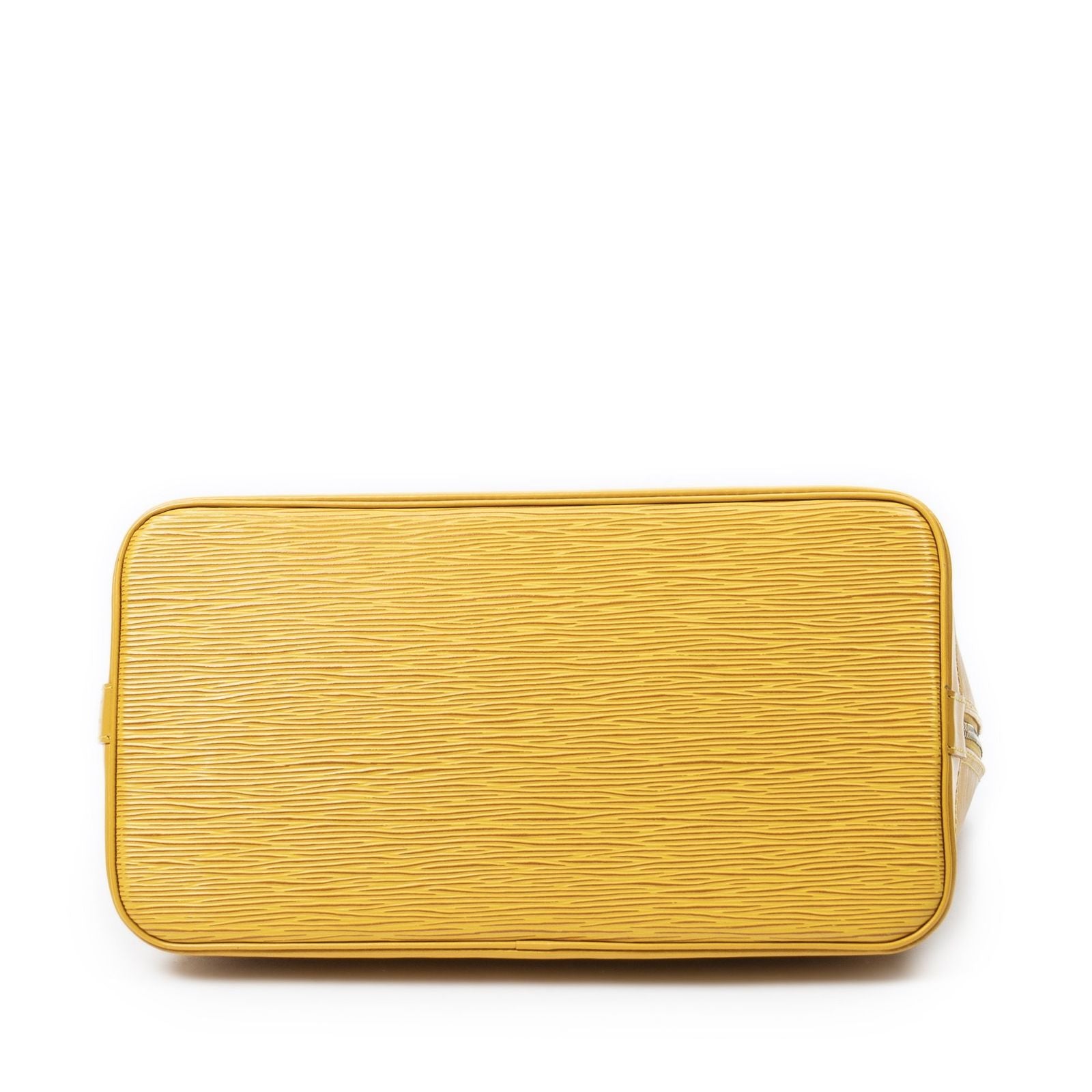 Louis Vuitton Alma Yellow Epi Handbag — view 6